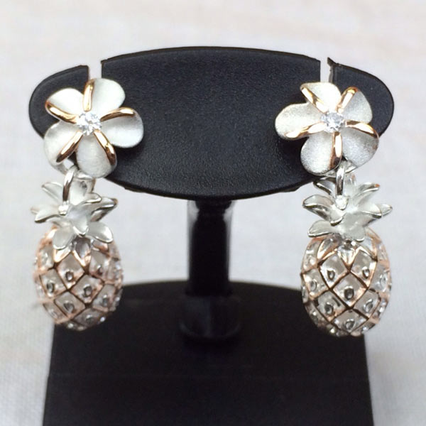 ハワイアンジュエリー パイナップルキャッチピアス/SILVER925
