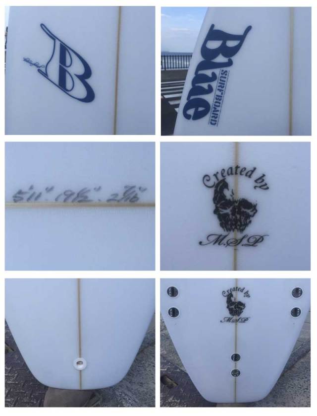 Blue Surfboard ブルーサーフボード ショートボード M－3 5'10