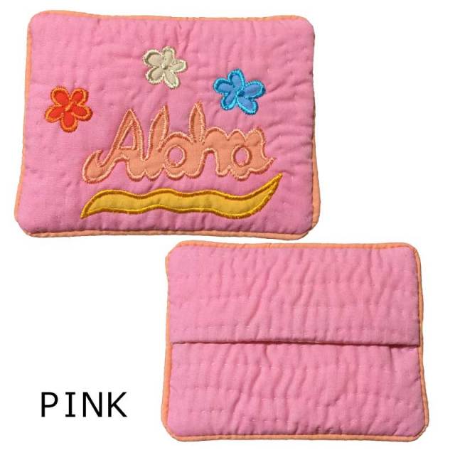 ハワイアンキルト Hawaiian Quilt 　ポケットティッシュケース ハイビスカス柄