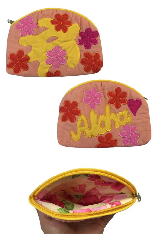 ハワイアンキルト アロハポーチ/ Hawaiian Quilt ハワイアン雑貨