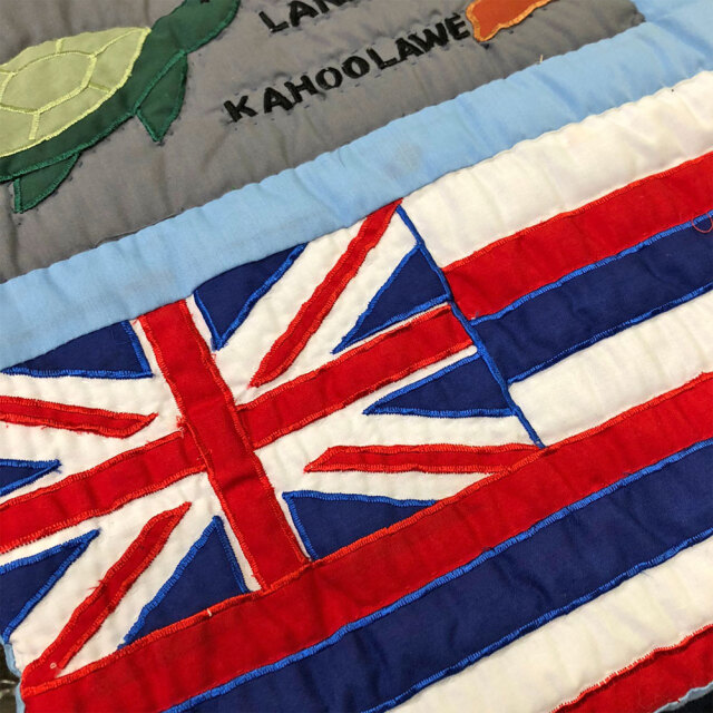 Hawaiian quilt ハワイアンキルトタペストリー ドリームオブハワイ 123