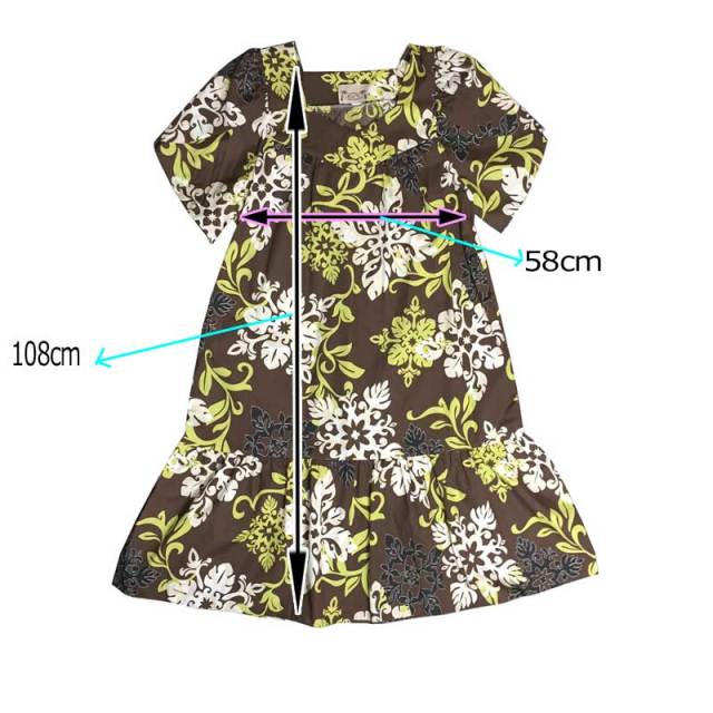 ハワイムームー　ロングドレス