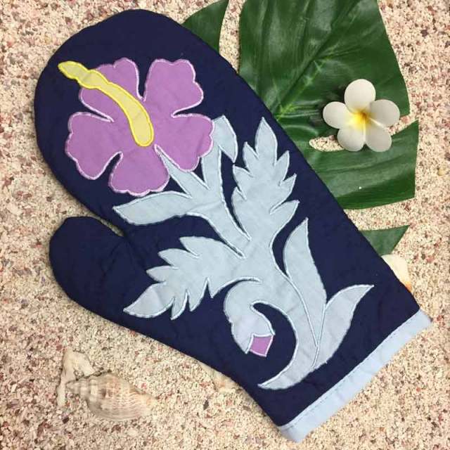 ハワイアンキルト　Hawaiian Quilt  ハイビスカス柄鍋つかみ