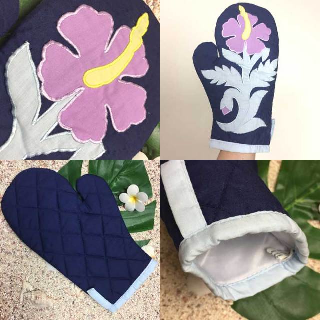 ハワイアンキルト　Hawaiian Quilt  ハイビスカス柄鍋つかみ