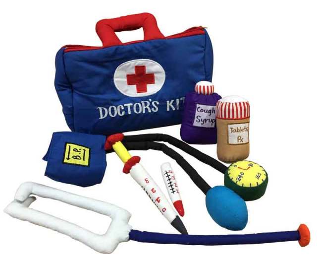 ハワイアンキルトグッズ おもちゃおままごとセット『DOCTOR'S KIT～ドクターズキット』/ハワイアン雑貨　インテリア　知育おもちゃ