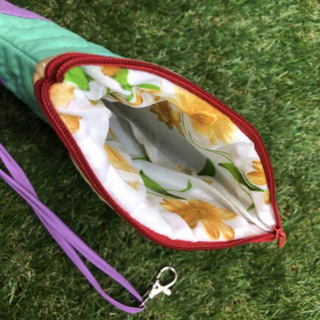 ハワイアンキルト　サーフフィンポーチ　SURF　FIN　POUCH/Hawaiian Quilt ハワイアン雑貨
