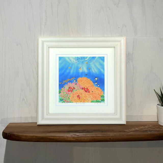 絵画 海の花畑 栗乃木ハルミ イラスト Bタイプ