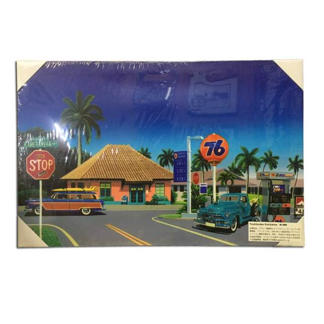 絵画 ハワイ キャンパスパネル絵 North  Shore 栗山義勝/Yoshikatsu Kuriyama ハワイアン雑貨