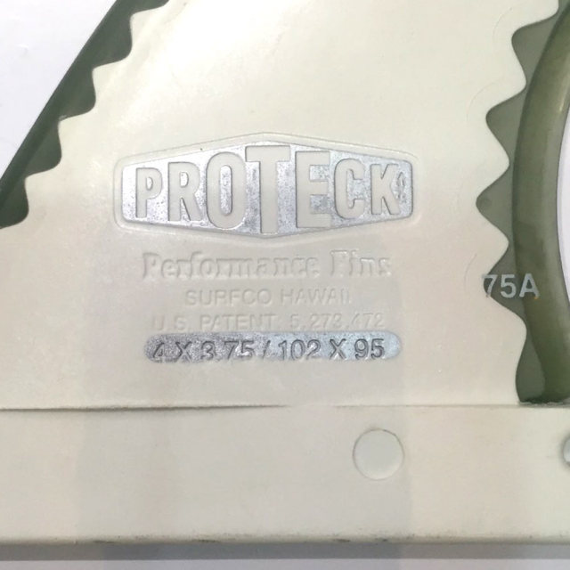 PROTECK  FIN　プロテックフィン　X－FOIL  REGULAR  4"　ロングボード用サイドフィン　2枚セット/FUTURE　ソフトフィン サーフィン