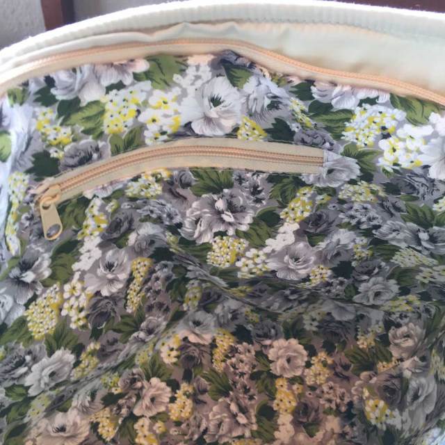 ハワイアンキルト バッグ モンステラ×ホヌ×ティアレ柄 ポーチ付き