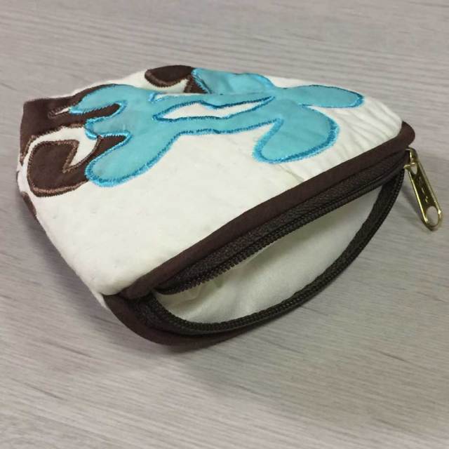 ハワイアンキルト　Hawaiian Quilt　ホヌ柄コインケース　/財布　小銭入れ　小物入れ　がま口