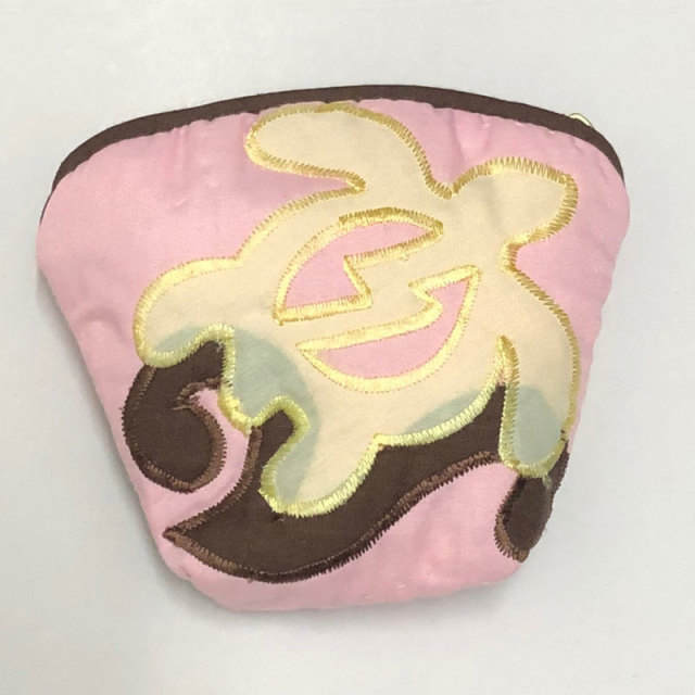 ハワイアンキルト Hawaiian Quilt ホヌ柄コインケース