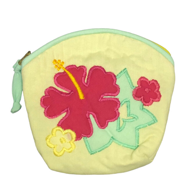 ハワイアンキルトHawaiianQuiltハイビスカスコインケース財布