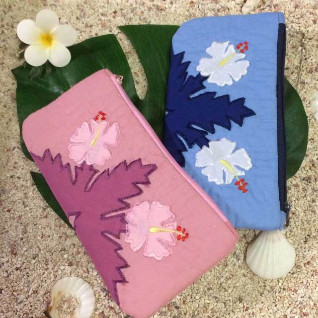 ハワイアンキルト Hawaiian Quilt ハイビスカス ペンケース /筆入れ