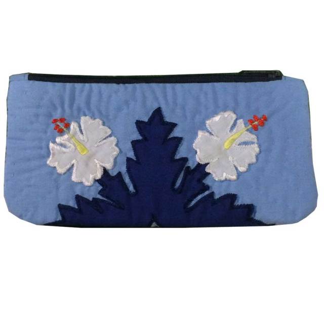 ハワイアンキルト Hawaiian Quilt ハイビスカス　ペンケース　/筆入れ　小物入れ　ポーチ　レディースバッグ　ハワイアン雑貨
