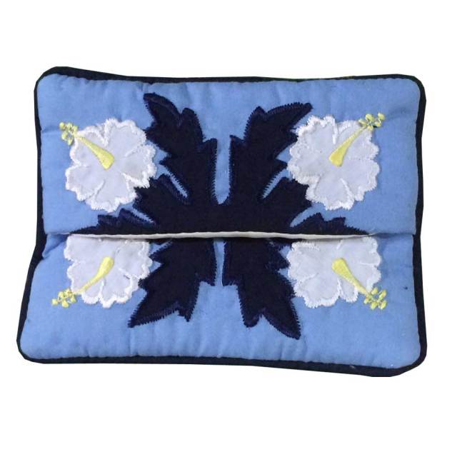 ハワイアンキルト Hawaiian Quilt ハイビスカス　ポケットティッシュケース　/インテリア雑貨　ハワイアン雑貨　インテリア　小物