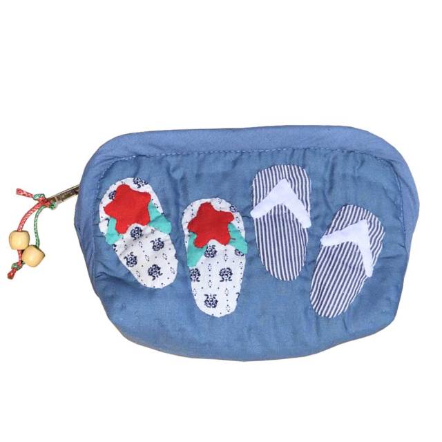 ハワイアンキルト Hawaiian Quilt ビーチサンダル ポーチ 化粧ポーチ 小物入れ ハワイアン雑貨