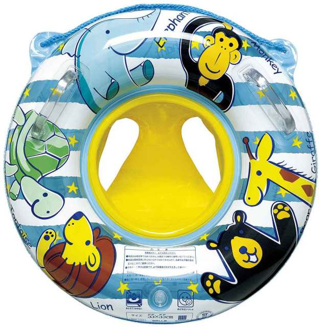 ベビーウキワ (どうぶついえるかな) 浮き輪 55X55cm/RBP-155 イガラシ