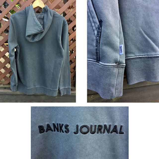 BANKS バンクス スウェットパーカー AFL0156 LABEL FLEECE/メンズ
