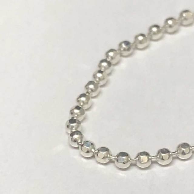 ハワイアンジュエリー 1.5mmカットボール チェーンSS 45cm シルバー925
