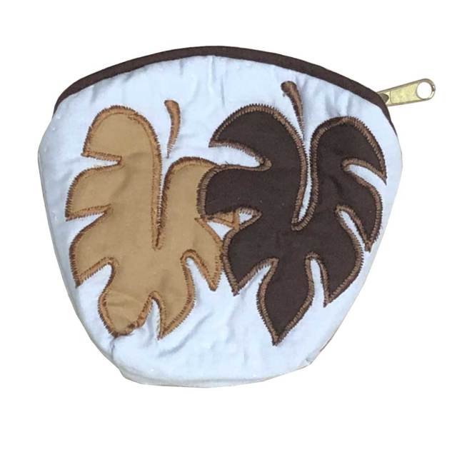 ハワイアンキルト Hawaiian Quilt 　モンステラコインケース/インテリア小物