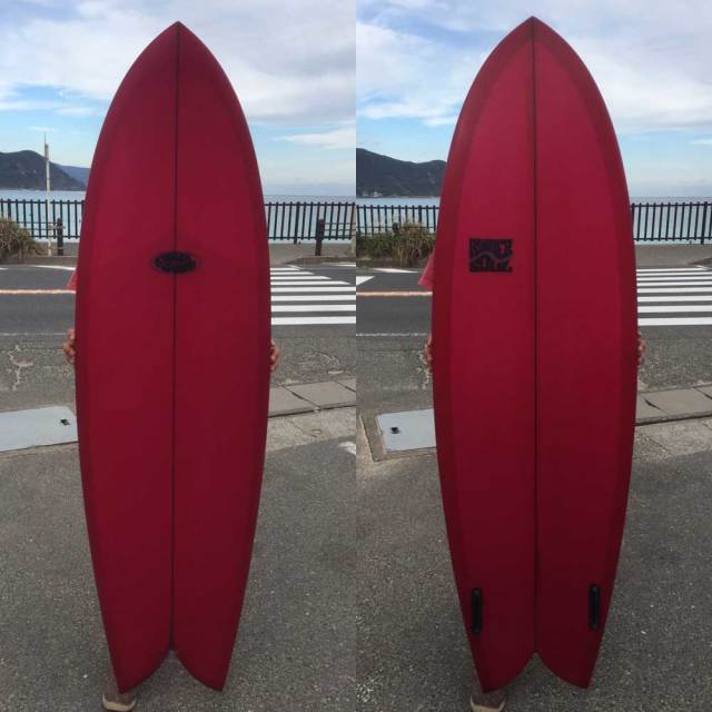 RUBBER SOUL SURFBOARD Fishes 5'11 ラバーソウルサーフボード