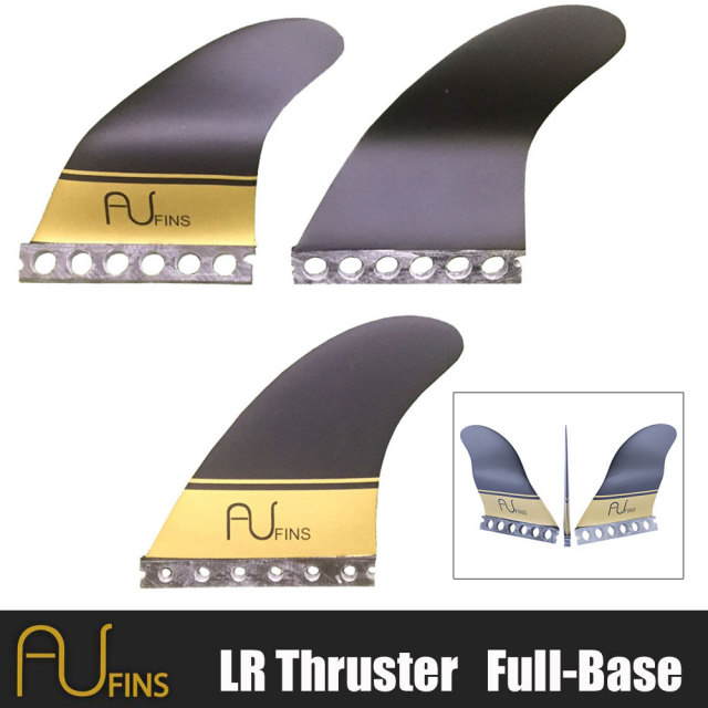 AU FIN エーユーフィン　AU LR　Thruster　グラスフィン　ブラック/ゴールド　Full Base