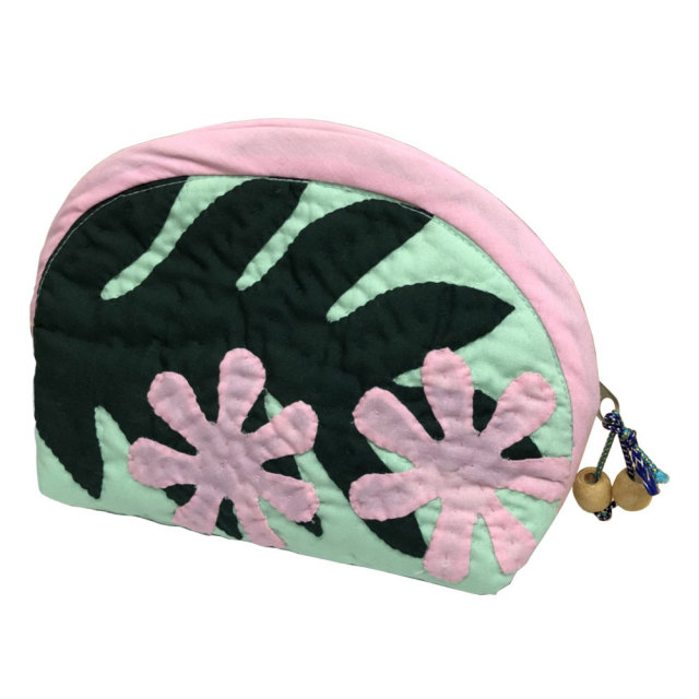 ハワイアンキルト Hawaiian Quilt ティアレポーチ/化粧ポーチ 小物入れ ハワイアン雑貨
