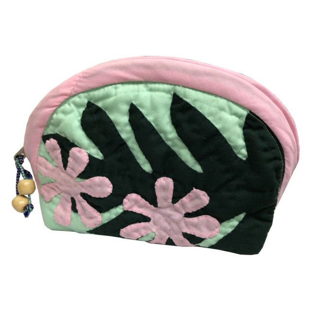 ハワイアンキルト Hawaiian Quilt ティアレポーチ/化粧ポーチ 小物入れ ハワイアン雑貨