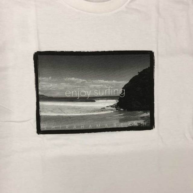 白浜マリーナオリジナル　白浜Tシャツ enjoy surfing SHIRAHAMA/トップス　ユニセックス　サーフィン