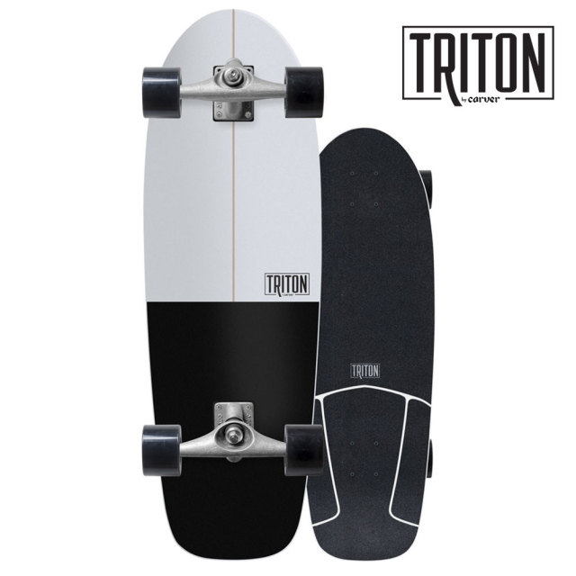 CARVER TRITON BLACK STAR 30.5”CX4トラックカーバースケートボード 