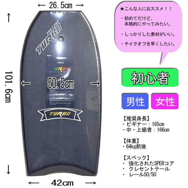 ボディボード ターボ プロコンプ TURBO BODYBOARDS TURBO PRO COMP