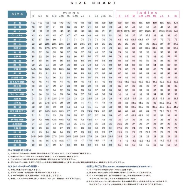 2024 秋冬プロショップ限定 オーダーウェットスーツ BEWET