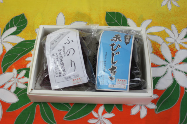 糸ひじき80g×ふのり30gセット 伊豆下田産 天然物 ひじき 特産品 お土産 下田 健康 お歳暮 国産 海産物