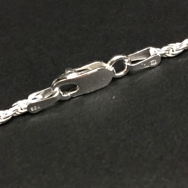 45cm カットフレンチロープチェーン付きハワイアンジュエリー フィッシュフックネックレス