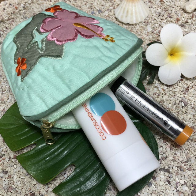 ハワイアンキルト Hawaiian Quilt ハイビスカスコインケース グリーン