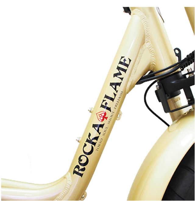 電動アシスト付き自転車ロカフレームフーマシャンパンゴールド 