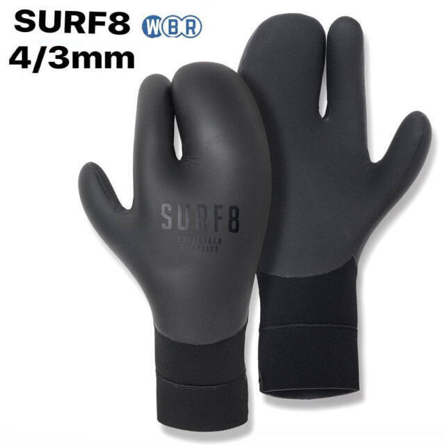 SURF8 4/3mm ロブスターサーモグローブ 83F2G3 LOBSTER GLOVES 遠赤