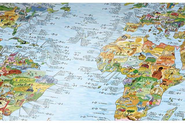 サーフィン 世界地図 サーフトリップ マップ Surftrip Map サーフスポット サーファー ギフト プレゼント クリスマス