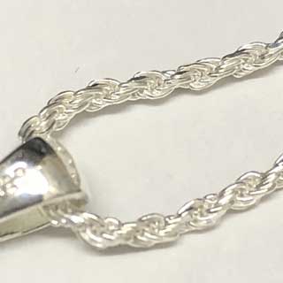 ハワイアンジュエリー メンズシルバーネックレス 50cm Sカットフレンチチェーン付き フィッシュフック ギフト SILVER925