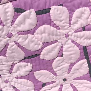 Hawaiianquilt ハワイアンキルトバッグ ピンクティアレ柄 ハンドバッグ