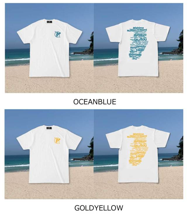 Tシャツ オリジナル メンズ レディース 半袖 伊豆ジオタイポグラフィー Tシャツ IZU GEO typography Tee