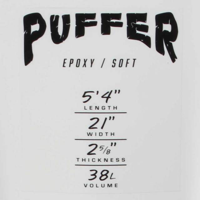 リーシュコード付き ソフトボード OCEAN&EARTH PUFFER 5'4 オーシャン