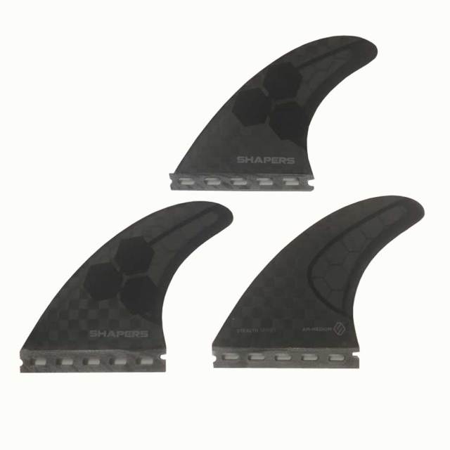 SHAPERS FINS　AM1 corbon stealth　FUTURE/シェーパーズフィン　カーボンステルス 3フィンショートボードフィン サーフィン
