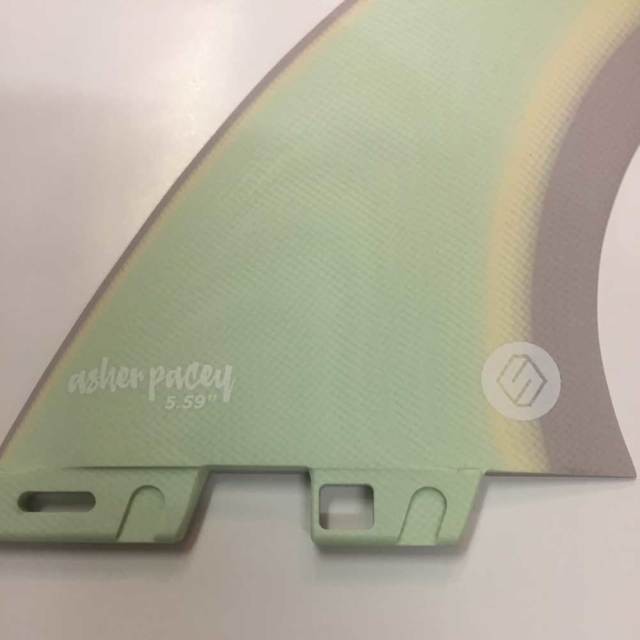 SHAPERS FINS ASHER PACEY5.59 Pastel　Twin Fin + optional traier fin　S2BASE/FCS2タイプ