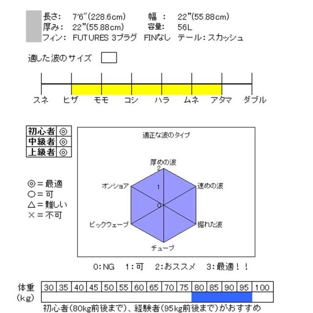 ファンボード TORQ SurfBoard トルク サーフボード CHANCHO 7'6 日本限定カラー