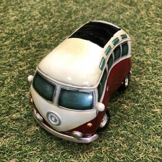 オールディーズ マネーバンク レッドバス/貯金箱　ギフト　雑貨