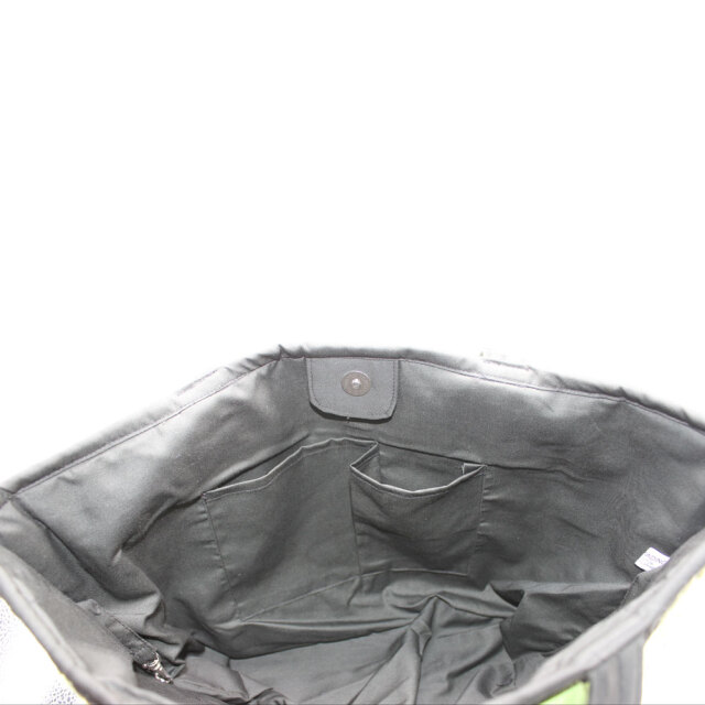 ハワイアンキルト ハンドバッグ モンステラ×プルメリア グリーン