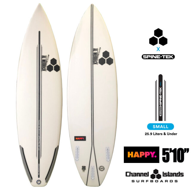 ショートボード チャンネルアイランド アルメリック サーフボード ハッピー スパインテック 5'10