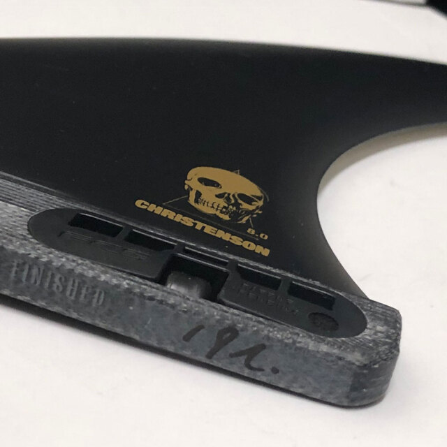 FCS2 CHRISTENSON LONGBOARD FIN PG BLACK 7.5